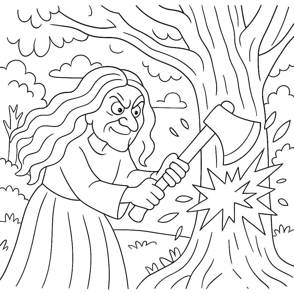 Раскраска по сказке "Терешечка"