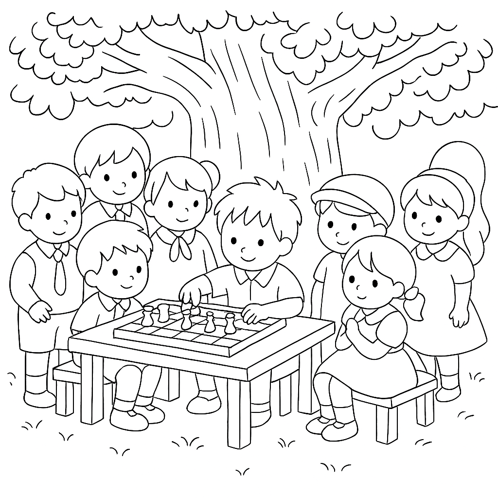 Раскраска по сказке "Удивительные приключения мальчика без тени и тени без мальчика"