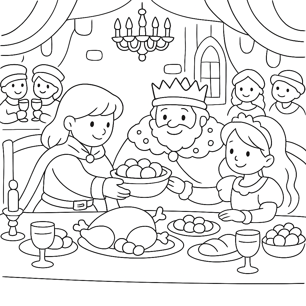 Раскраска по сказке "Леший"