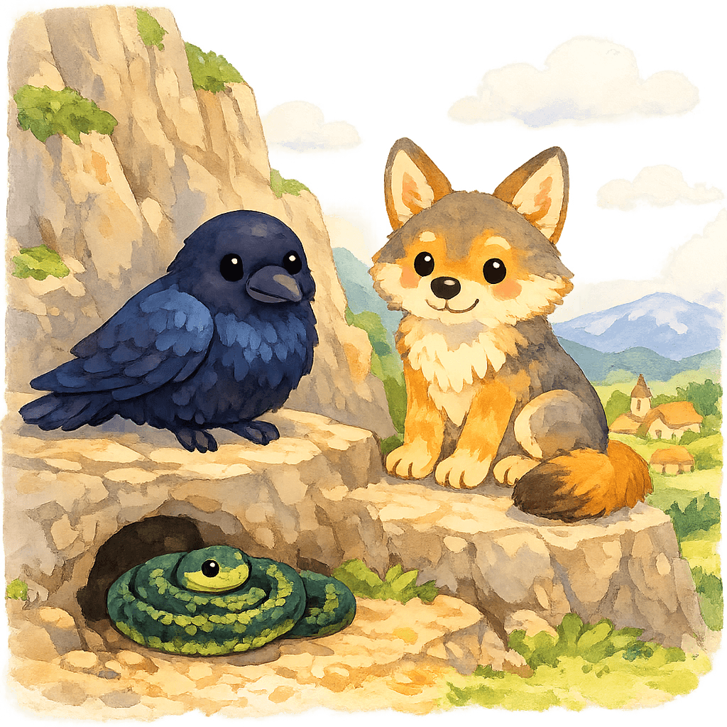 Змея и ворон
