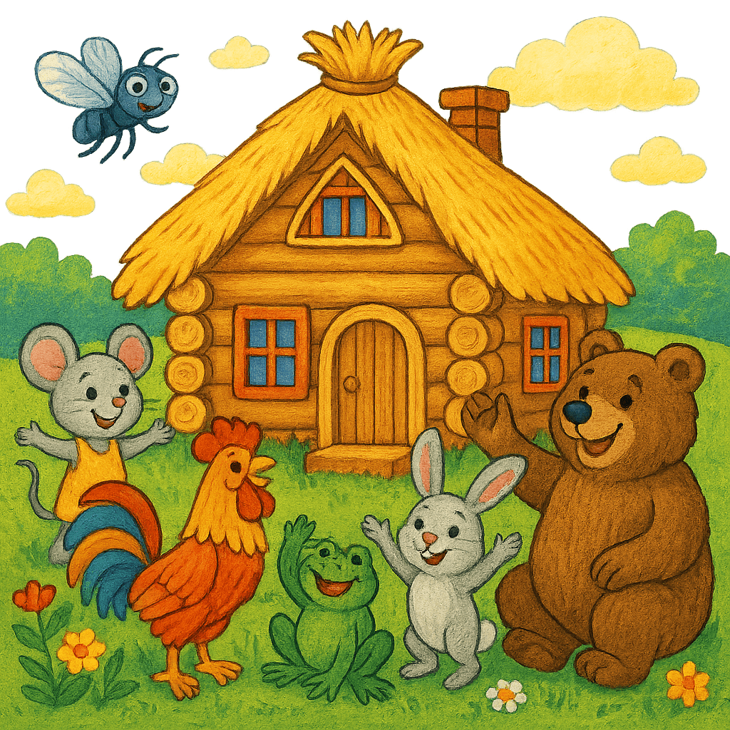 Друзья у нового теремка