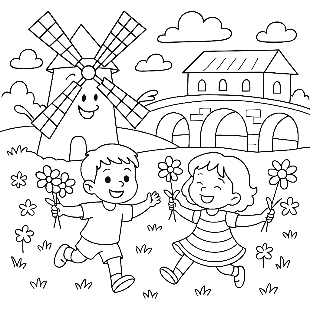 Раскраска по сказке "Радость"