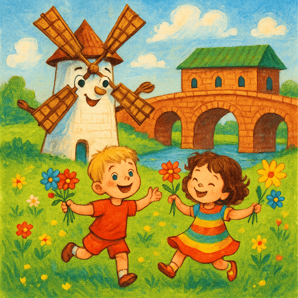 Веселая мельница у моста