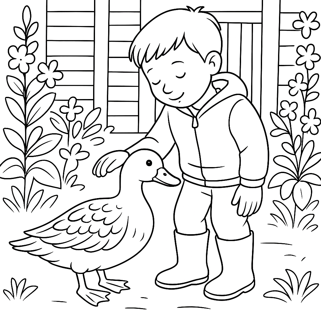 Раскраска по сказке "Хромка"