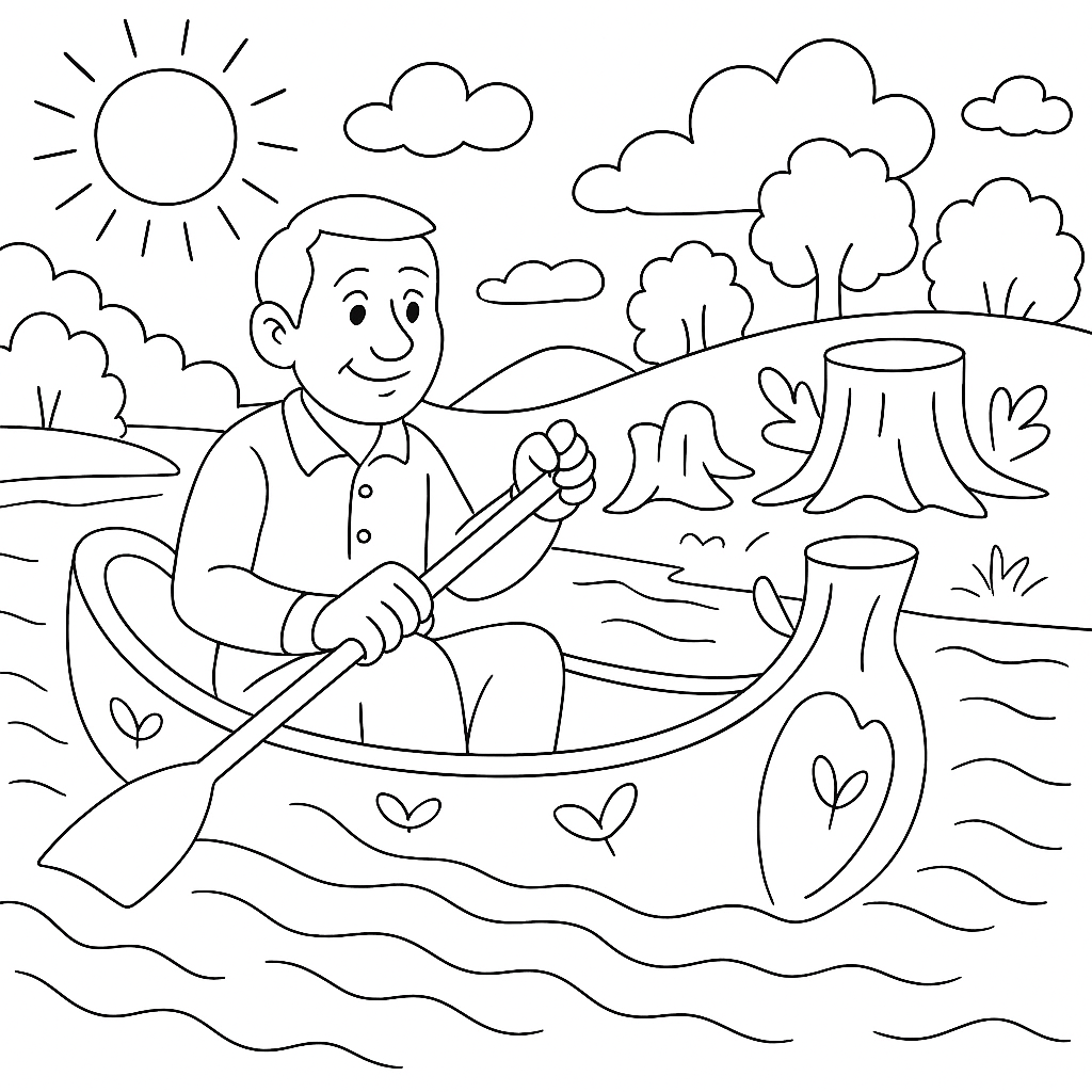 Раскраска по сказке "Щедрое дерево"