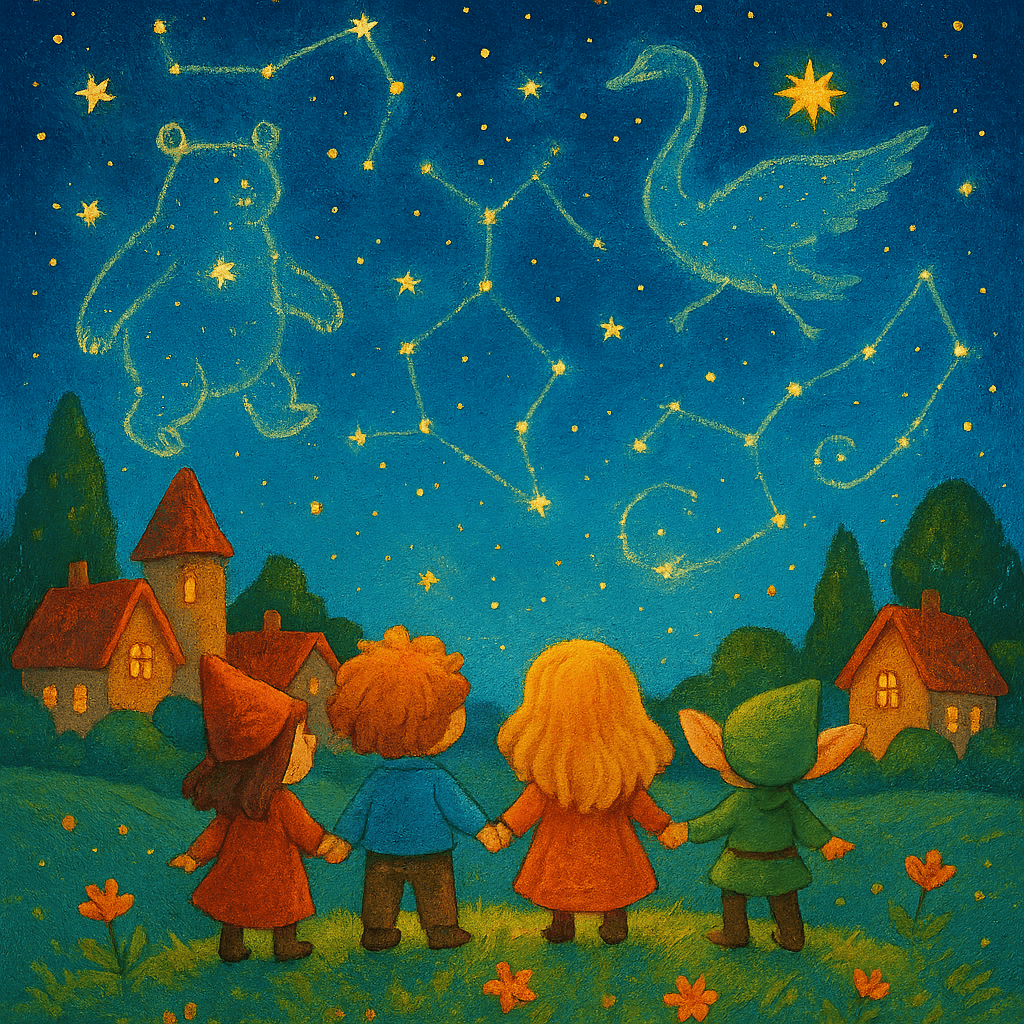 Яркая обложка для коллекции Звёздные сказки под звездным небом