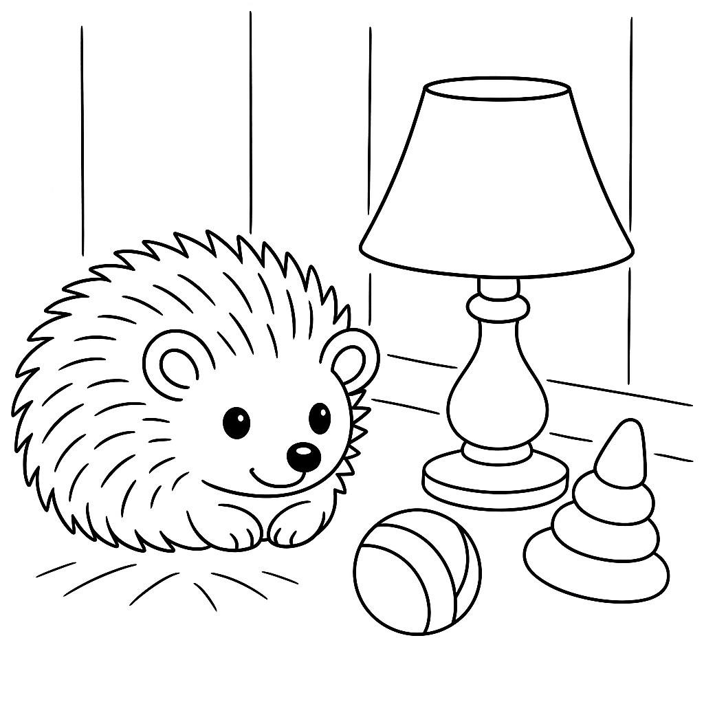 Раскраска по сказке "Страшный рассказ"