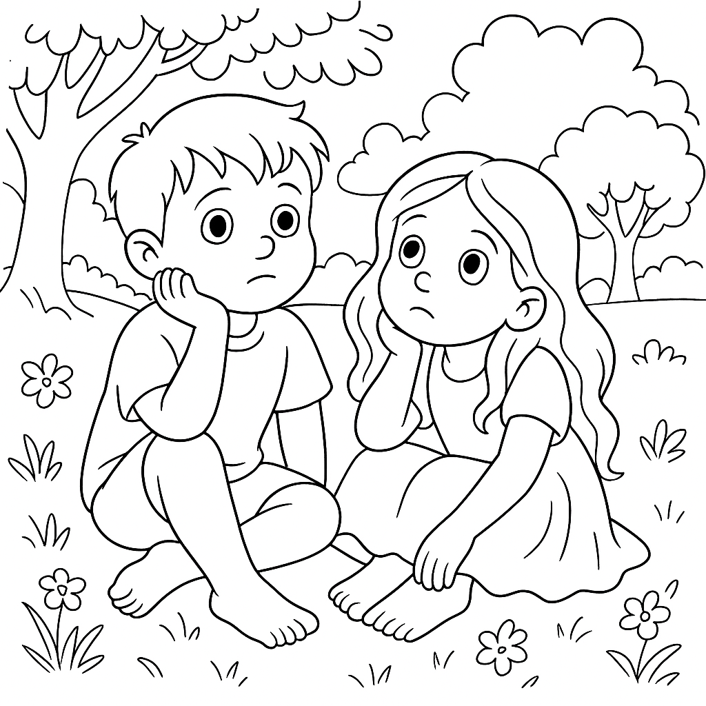 Раскраска по сказке "Хорошее"