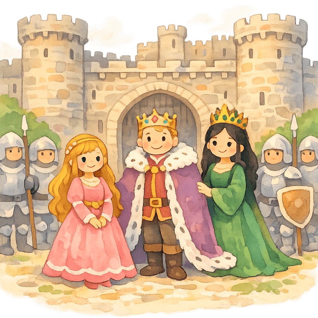 Принцесса Маргарет у ворот замка встречает новую королеву