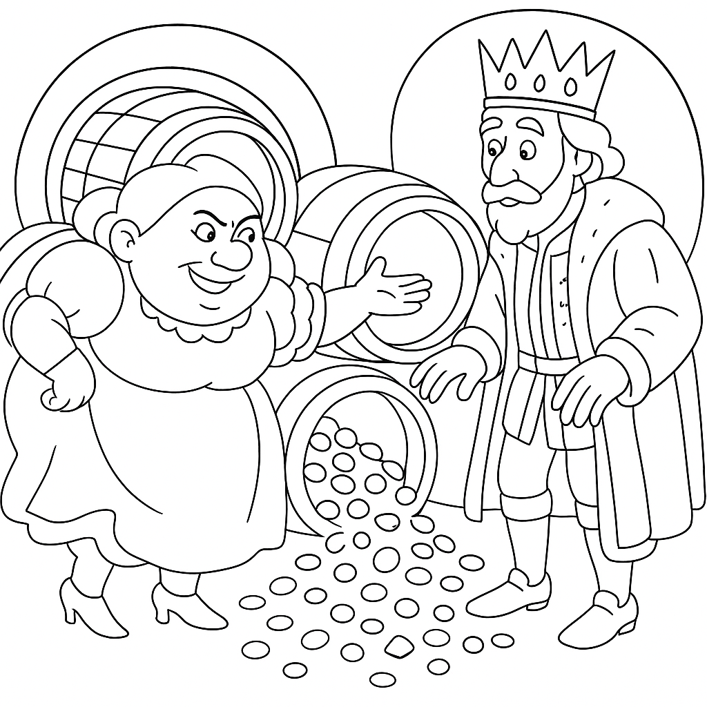 Раскраска по сказке "Грейс и дерек"