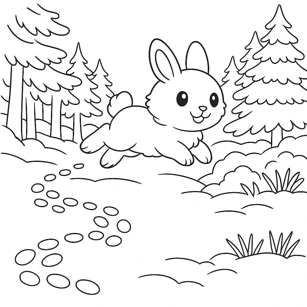 Раскраска по сказке "Рассказ зайцы"