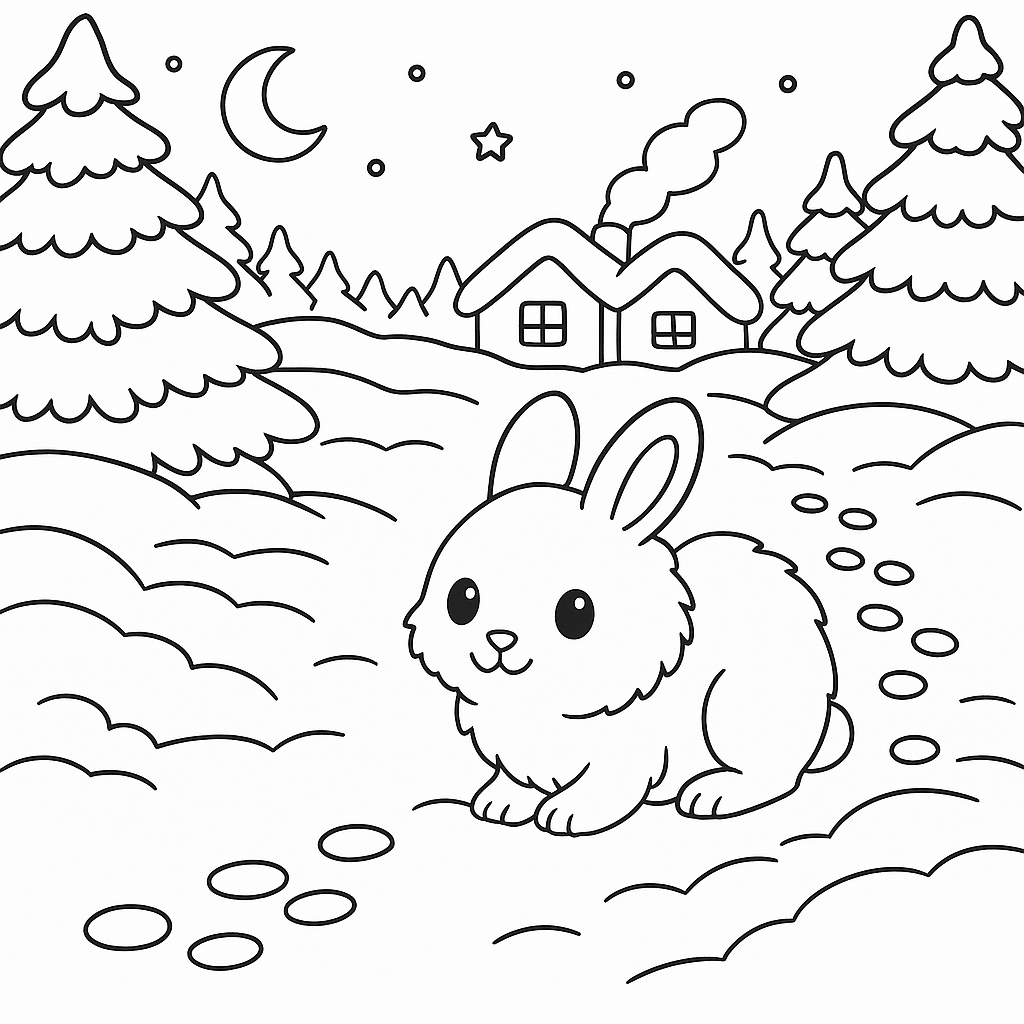 Раскраски: Рассказ зайцы