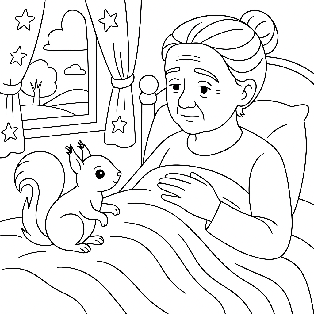 Раскраска по сказке "Три дочери"