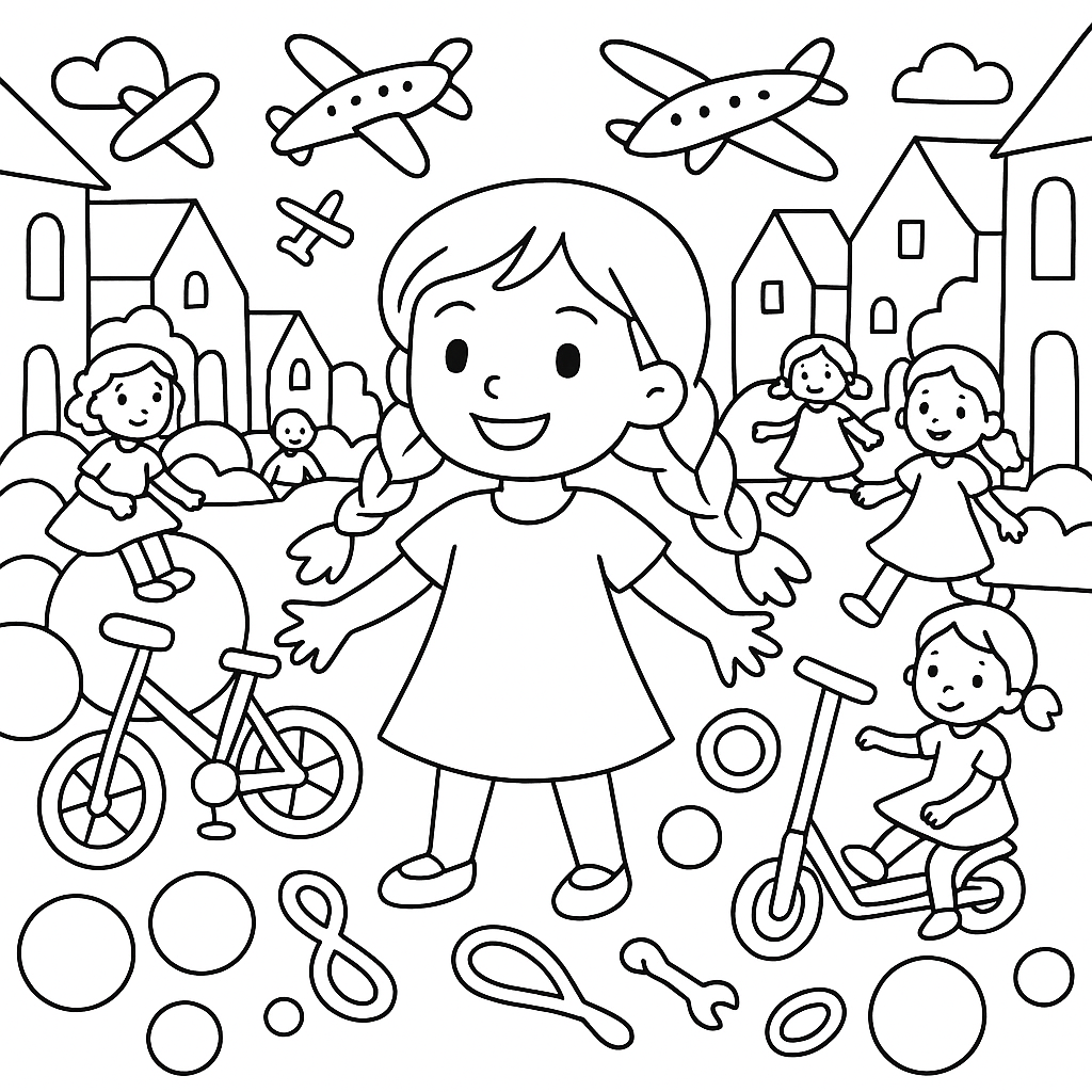 Раскраска по сказке "Цветик-семицветик"