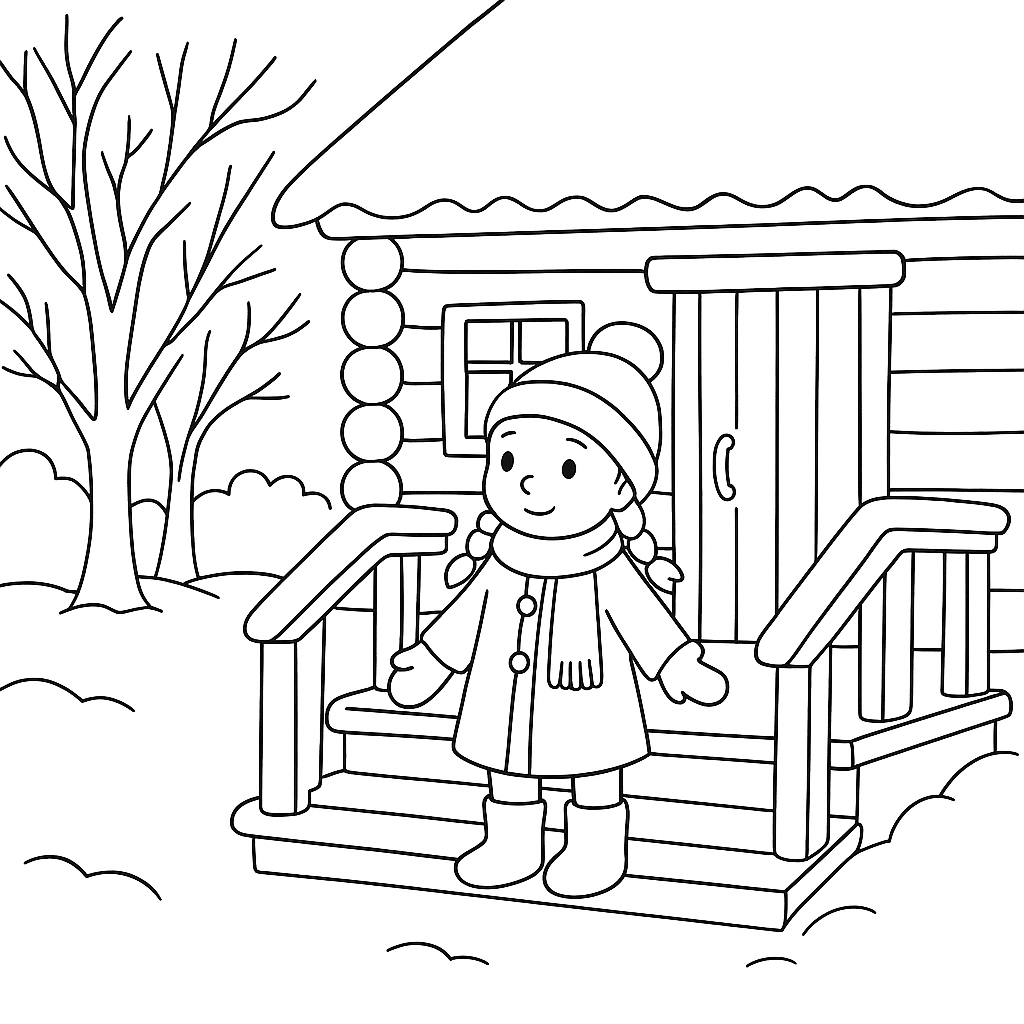 Раскраска по сказке "Что за зверь?"