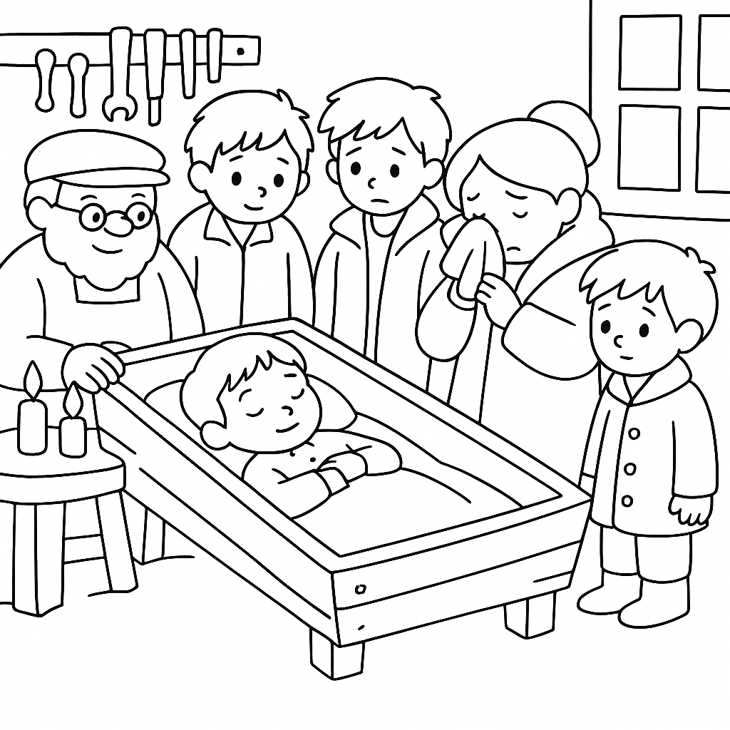 Раскраска по сказке "Вертел"